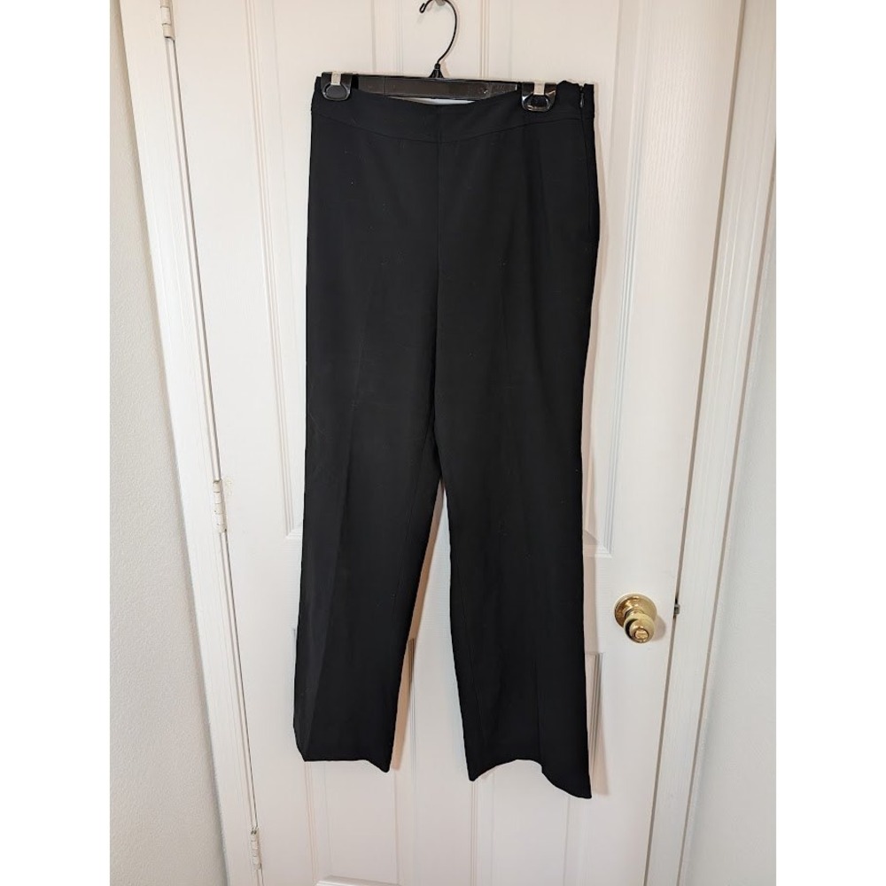 Talbots Women's Black Stretch Career Dress Pants Size 8 Straight Leg